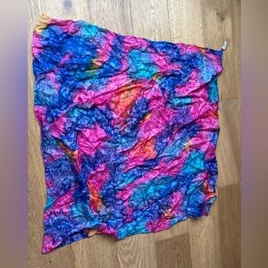 100% silk tie dye scarf